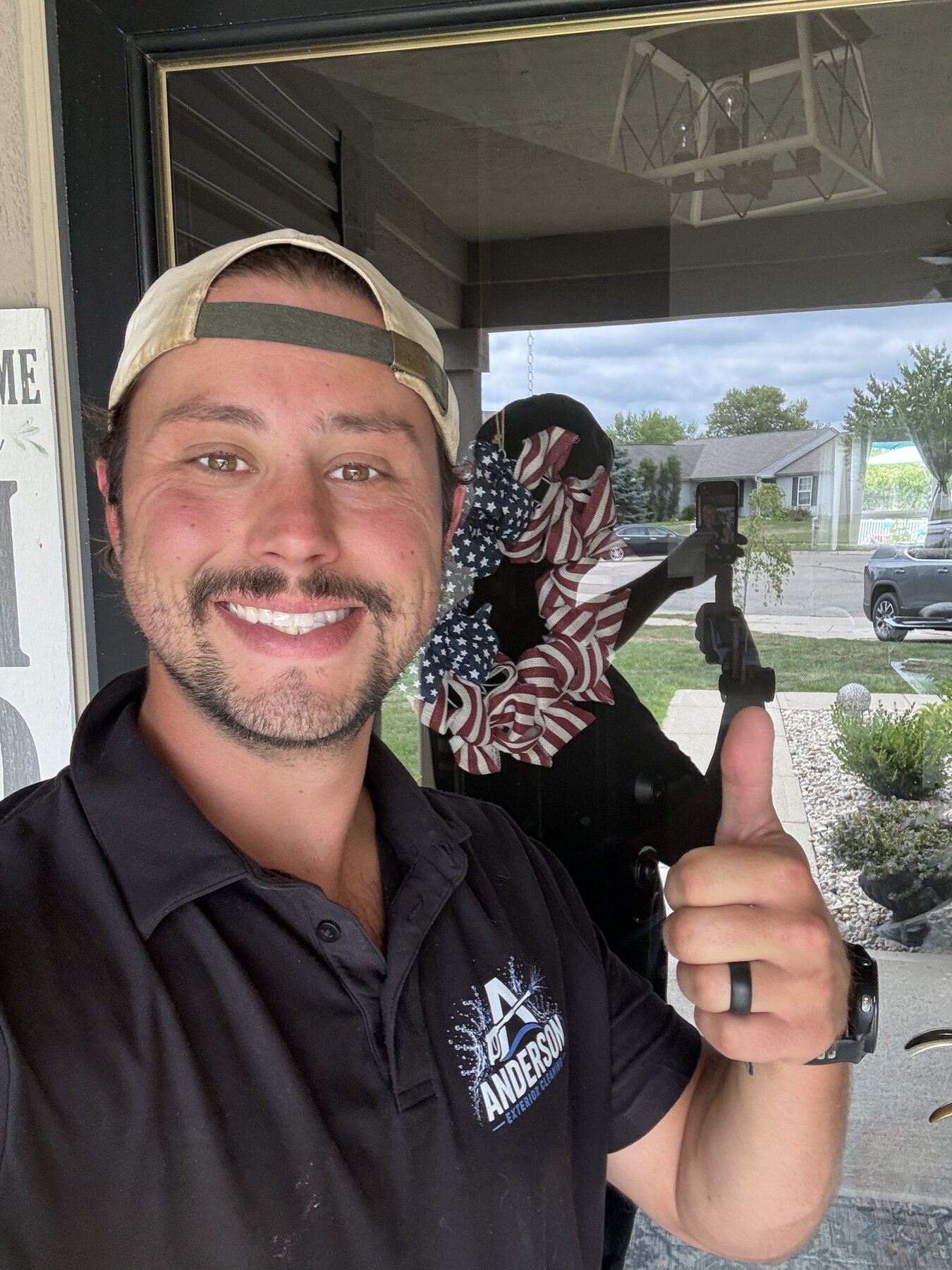 Drake Anderson, owner of Anderson Exterior Cleaning